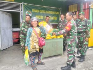 Kodim 1415/Selayar Salurkan 42 Ton Beras Murah SPHP Bulog