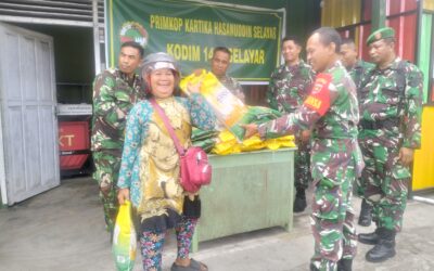 Kodim 1415/Selayar Salurkan 42 Ton Beras Murah SPHP Bulog Kodim 1415/Selayar Salurkan 42 Ton Beras Murah SPHP Bulog