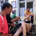 Pemuda Kejang-Kejang Usai Tabrakan di Patung Jeruk, Personel Kodim Sigap Evakuasi