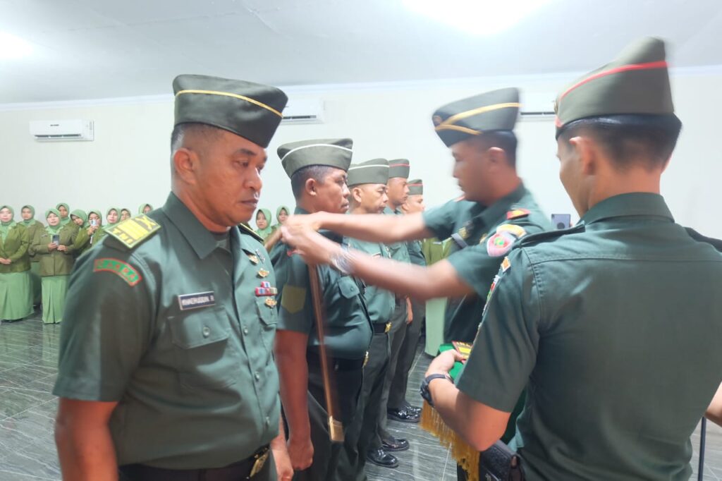 23 Orang Personel Kodim Secara Resmi Naik Pangkat